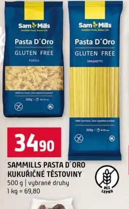 Terno Sammills pasta d'oro kukuřičné těstoviny nabídka