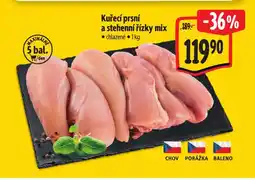 Albert Kuřecí prsní a stehenní řízky mix nabídka