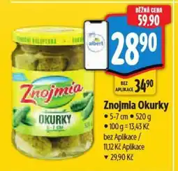 Albert Znojmia Okurky nabídka