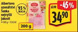 Albert Albertovo uzenářství Šunka nejvyšší jakosti nabídka