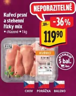 Albert Kuřecí prsní a stehenní řízky mix nabídka