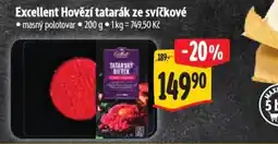 Albert Excellent Hovězí tatarák ze svíčkové nabídka