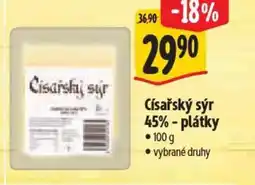Albert Císařský sýr 45%-plátky nabídka