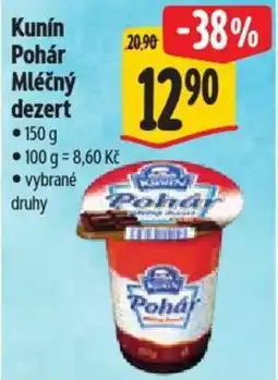 Albert Kunin Pohár Mléčný dezert nabídka
