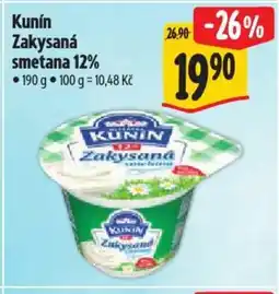 Albert Kunin Zakysaná smetana 12% nabídka