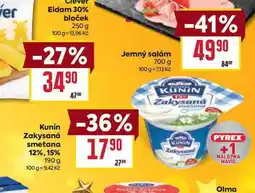 Billa Kunín Zakysaná smetana 12%, 15% 190 g nabídka