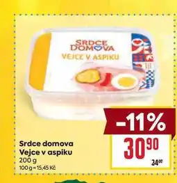 Billa Srdce domova Vejce v aspiku 200 g nabídka