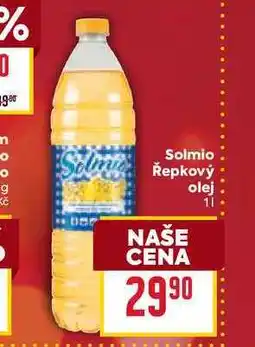 Billa Solmio Řepkový olej 1l nabídka