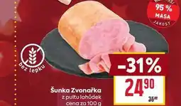 Billa Šunka Zvonařka z pultu lahůdek cena za 100 g nabídka