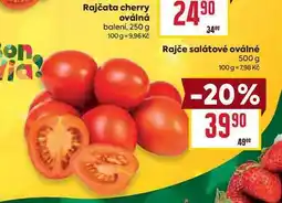 Billa Rajče salátové oválné 500 g nabídka