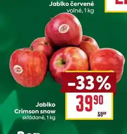 Billa Jablko Crimson snow skládané, 1 kg nabídka