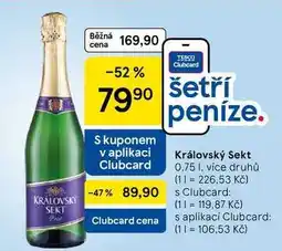 Tesco Královský Sekt, 0.75 l nabídka