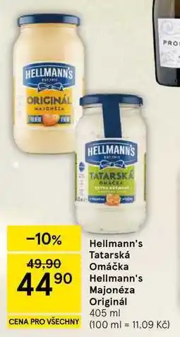 Tesco Hellmann's Tatarská Omáčka, 405 ml nabídka