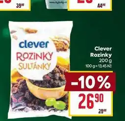 Billa Clever Rozinky 200 g nabídka