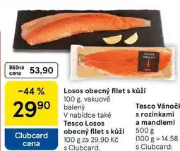 Tesco Tesco Losos obecný filet s kůží, 100 g nabídka