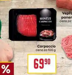 Billa Carpaccio cena za 100 g nabídka