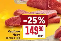 Billa Vepřové řízky cena za 1 kg nabídka