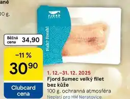 Tesco Fjord Sumec velký filet bez kůže, 100 g nabídka