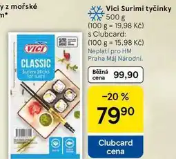 Tesco Vici Surimi tyčinky, 500 g nabídka