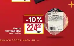 Billa Uzená rolovaná plec cena za 1 kg nabídka