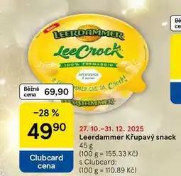 Tesco Leerdammer Křupavý snack, 45 g nabídka