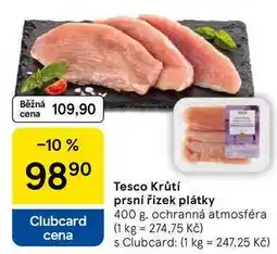 Tesco Tesco Krůtí prsní řízek plátky, 400 g nabídka