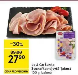 Tesco Le & Co Šunka Zvonařka nejvyšší jakost, 100 g nabídka