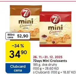 Tesco 7Days Mini Croissants, 185 g nabídka