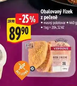 Albert Obalovaný řízek z pečeně 440 g nabídka