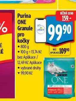 Albert Purina One krmivo pro kočky, různé druhy 800g nabídka
