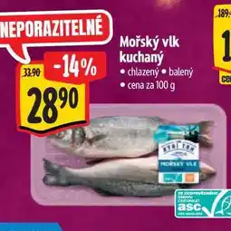 Albert Mořský vlk kuchaný 100 g nabídka