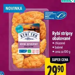 Albert Rybí stripsy obalované chlazené 100 g nabídka