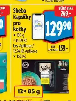 Albert Sheba krmivo pro dospělé kočky 12x85g, vybrané druhy 1020g nabídka