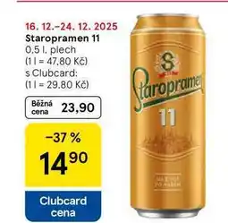 Tesco Staropramen 11, 0,5 l, plech nabídka