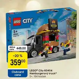 Tesco LEGO City 60404 Hamburgerový truck 5+, 194 kostek nabídka
