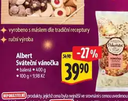 Albert Albert Sváteční vánočka balená 400 g nabídka