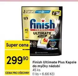 Tesco Finish Ultimate Plus Kapsle do myčky nádobí, 45 ks nabídka