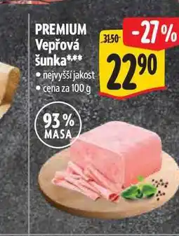 Albert PREMIUM Vepřová šunka 100 g nabídka