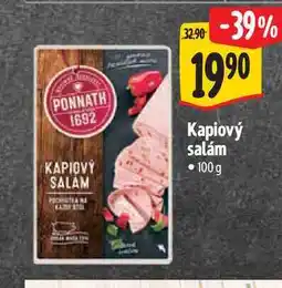 Albert Kapiový salám 100 g nabídka
