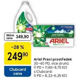 Tesco Ariel Prací prostředek, 30-40 PD, více druhů nabídka