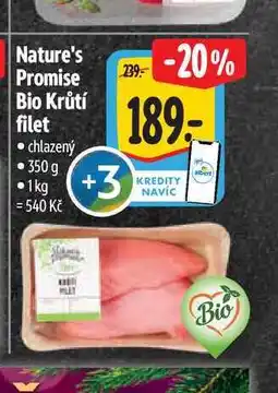 Albert Nature's Promise Bio Krůtí filet chlazený 350 g nabídka