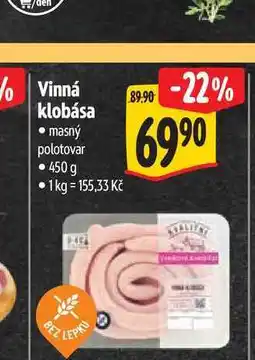 Albert Vinná klobása 450 g nabídka