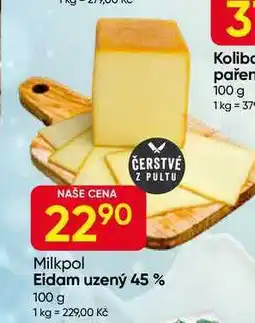 Hruška Milkpol Eidam uzený 45% 100 g nabídka