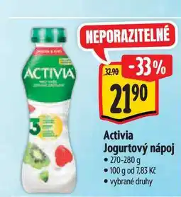 Albert Activia Jogurtový nápoj 270-280 g nabídka