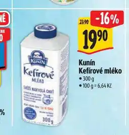 Albert Kunín Kefírové mléko 300 g nabídka