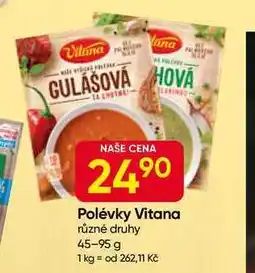 Hruška Vitana Polévky různé druhy 45-95 g nabídka