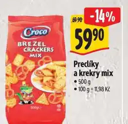 Albert Preclíky a krekry mix 500 g nabídka