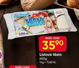 Hruška Listové těsto 600g nabídka