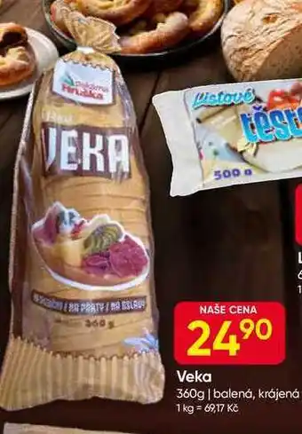 Veka 360g, balená, krájená