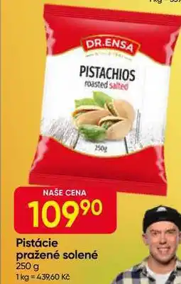 Hruška DR.ENSA Pistácie pražené solené 250 g nabídka